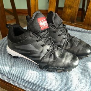 Rawlings Black and White Boy’s Athletic Shoes